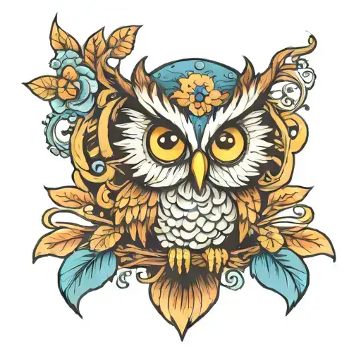 owl from baby book in tattoo art tattoo design idea
