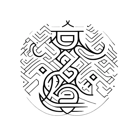 letra china tattoo design idea