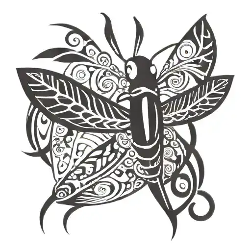 lightning bug tattoo design idea