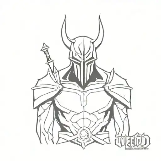 Overlord anime inspired tattoo tattoo design idea