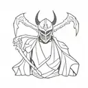 Overlord anime inspired tattoo tattoo design idea