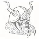 Overlord anime inspired tattoo tattoo design idea