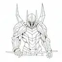 Overlord anime inspired tattoo tattoo design idea