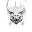 NAME "CAETANO" WRITEN ON STONE OR MARBEL, ANTIQUE, ULTRA REALISTIC, DRAMATIC, BLACK AND WHITE, GREY SCALE, 4K tattoo design idea