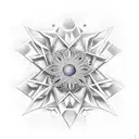 estrela de davi tattoo design idea