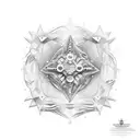 estrela de davi tattoo design idea