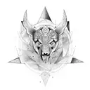 estrela de davi tattoo design idea