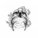 early worm gets the bird tattoo design idea