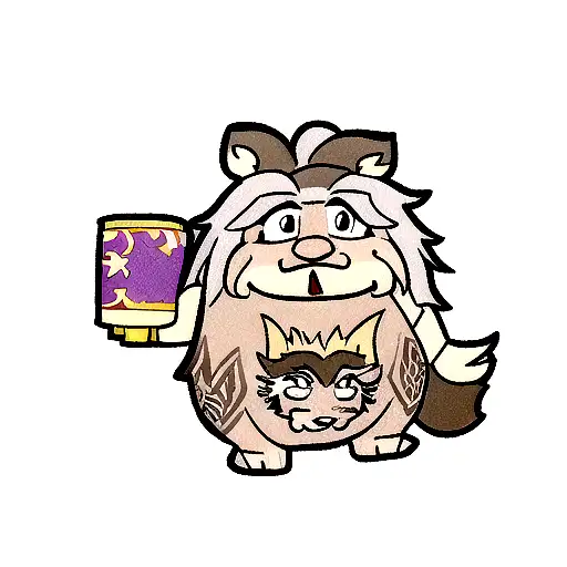 "Create a unique tattoo design of a spit-roasted wild boar inspired by the recent Asterix animated films. The design sho tattoo design idea