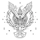  sacred geometric background сuitable for a dragon tattoo design idea