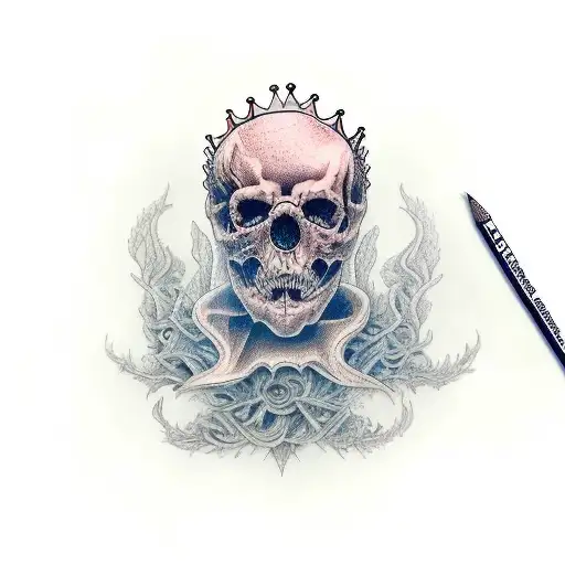 suicide king tattoo design idea