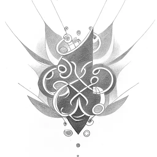cello f symbol tattoo design idea