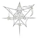 break out & sheriff tattoo design idea