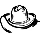 rattlesnake wearing a small cowboy hat on top of it's head tattoo design idea
