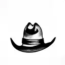 rattlesnake wearing a small cowboy hat on top of it's head tattoo design idea