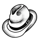 rattlesnake wearing a small cowboy hat on top of it's head tattoo design idea