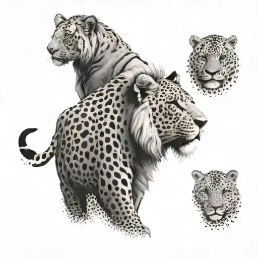 all of the big five  tattoo design idea