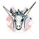 unicorn tattoo design idea