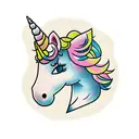 unicorn tattoo design idea