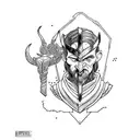 loki kill baldur as atreus from god of war  tattoo design idea