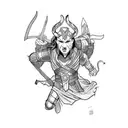 loki kill baldur as atreus from god of war  tattoo design idea