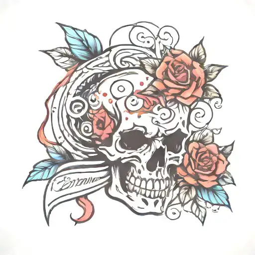 life and struggle against dementia   tattoo design idea