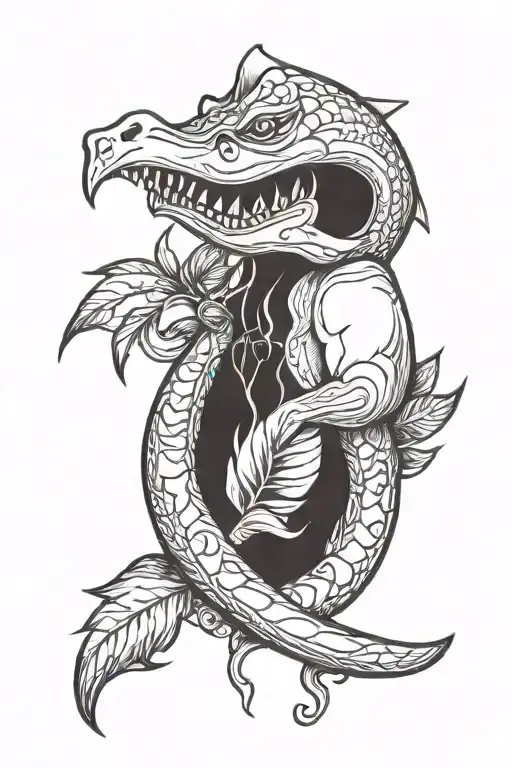 ginger, cinnamon, and a lance tattoo design idea