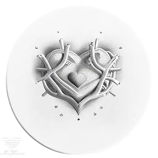 heart shape with words Dennis, my husband, my lover, my best friend tattoo design idea