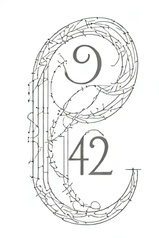 4 2-digit  Roman numerals tattoo design idea
