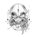 mirror tattoo design idea