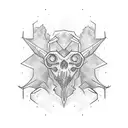 mirror tattoo design idea