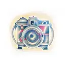 camera tattoo design idea