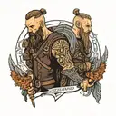 ragnar lothbrok tattoo design idea
