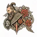 ragnar lothbrok tattoo design idea