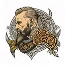 ragnar lothbrok tattoo design idea