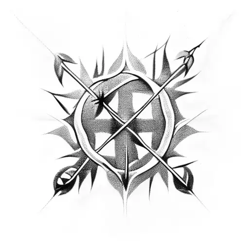 a crown of thorns tattoo design idea