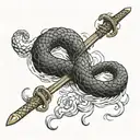 Can I put the Dragon's snake Katana Temple Oni Lotus on my back tattoo design idea