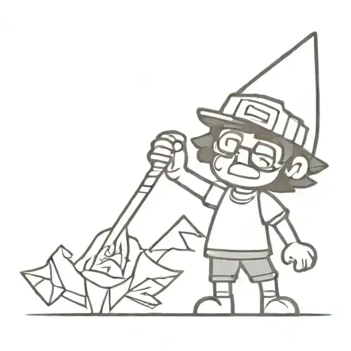  Gravity falls de dipper gore tattoo design idea
