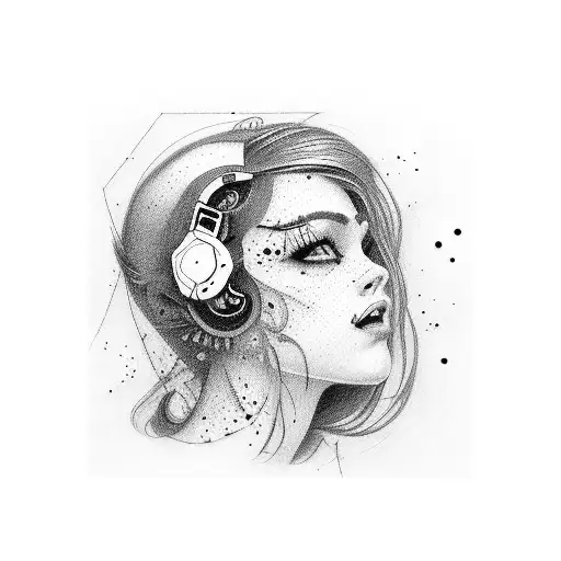 theater spotlight at the soffit farm tattoo design idea