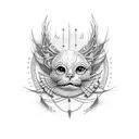 theater spotlight at the soffit farm tattoo design idea