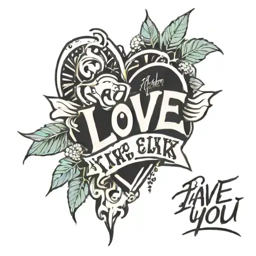 graffiti that says "I love you like Masi" to Juan Carlos Cordero tattoo design idea