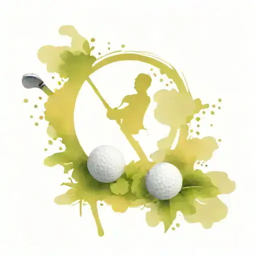 golf club with signature incorporated into the design to memorialize Dad tattoo design idea