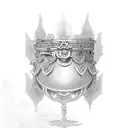 chest shrine  tattoo design idea