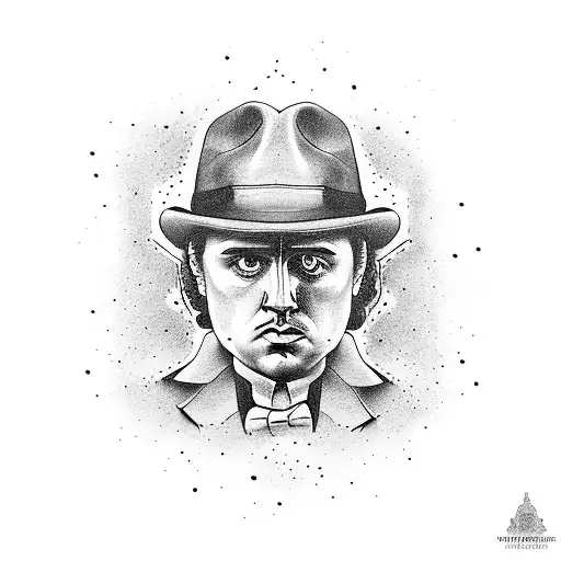 don corleone fingerprint tattoo design idea