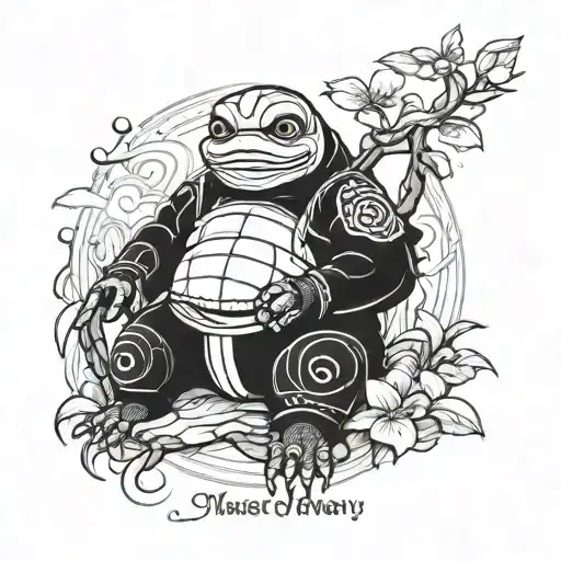master oogway tattoo design idea