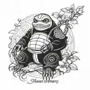 master oogway tattoo design idea