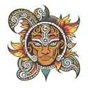 Taino tribal tattoo design idea