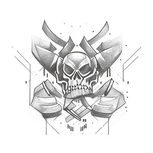 Create a minimalist tattoo design that represents the passion for Crossfit and games tattoo design idea