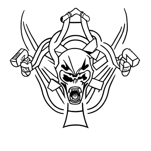 Create a minimalist tattoo design that represents the passion for Crossfit and games tattoo design idea