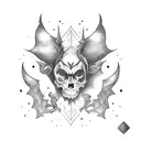dark fantasy  tattoo design idea